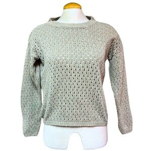 Luisa Ricci Italian Made Cotton Blend Knit Sweater - Women's Small